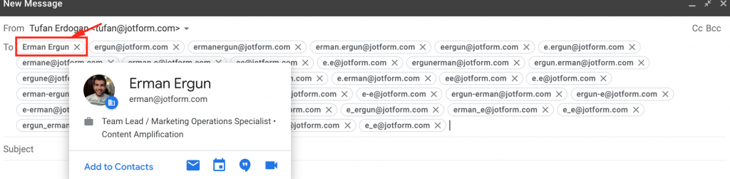 Gmail doğrulama sonucu
